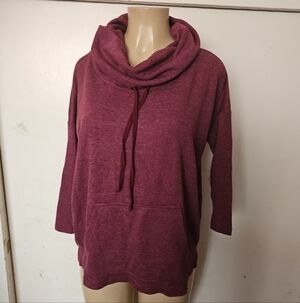 Elegant Maroon Cowl Neck Sweater